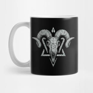 The gothic goat skull symbol Mug